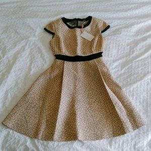 Ted Baker Pattern Formal Skater Dress NWT